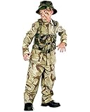 Delta Force Costume : ToddlerまたはBoys陸軍海兵隊コスチューム 8-10 with Bracelet for Mom グリーン