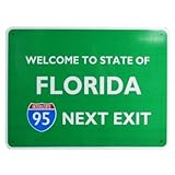 トラフィックサインボード FLORIDA NEXT EXIT 95 アメリカ ストリート看板 フロリダ