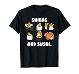 柴犬と寿司犬 Tシャツ
