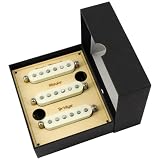 Alnico 70年代ヴィンテージピックアップセット ストラトキャスタースタイルギター用 5シングルコイルピックアップ ギターネック/ミドル/ブリッジピックアップ、エイジドホワイト