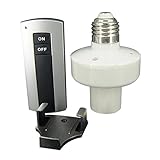 ワイヤレス リモート ON OFF LED ランプ ベース ライトホルダー 電球ソケット 220V