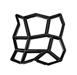 (Twin-happiness) ガーデニング 型枠 DIY コンクリート セメント レンガ床 ストーン モールド 遊歩道 舗装 道路 歩道 庭づくり プラスチック製 庭石 石畳 単品