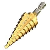 鯉物語 1本セット ステップドリル チタンコーティング スパイラル 螺旋 穴あけ　タケノコドリル 4-22mm