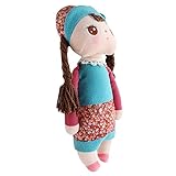 【ノーブランド品】PPコットン製　ふわふわ　ぬいぐるみ　かわいい　人形　装飾　プレゼント　全５パタン - 青