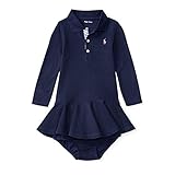 ラルフローレンの子供服　POLO　RALPHLAUREN　ベビー　女の子ツーピースセット　８０ｃｍ [並行輸入品]