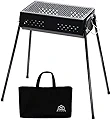 PYKES PEAK(パイクスピーク) バーベキューコンロ BBQ コンロ 大型 大人数 1人～4人用 コンパクト  4段階高さ調整 COMPACT GRILL X-S ブラック