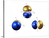 マーク冬プレミアムシックラップキャンバス壁アート印刷題名2p Electron Orbitals 40" x 30" 1134311_24_40x30_none