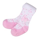 タイツ キッズ レギンス 秋冬 多色 薄手 0-2歳 柔らかい 可愛い 足付き hibote ピンク S/0-12ヶ月