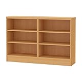 岩附(IWATSUKI) 書棚 ミディアムブラウン 高さ79cm 幅120 奥行29.5 レギュラー 幅木よけ加工無し 日本製 CS-W120-H79RMB