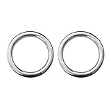 Non-brand 2本　316ステンレス鋼　Oラウンドリング　サークルクラフト　ウェビングボート　ダイブスキューバ　アクセサリー