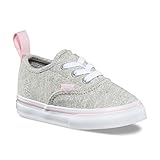 Vans ベビー・ガールズ T AUTHENTIC ELASTIC LACE US サイズ: 2 M US Toddler カラー: グレー