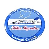 自衛隊 缶バッジ ブルーインパルス F柄 バーティカルキューピット・T-4 直径54ｍｍタイプ 自衛隊グッズ 自衛隊缶バッジ 航空自衛隊