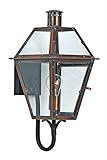 Quoizel RO8410AC Rue de Royal 1-Light Outdoor Wall Fixture, Aged Copper [並行輸入品]
