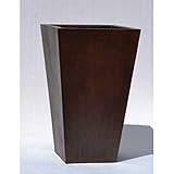 木目調樹脂製鉢カバー MOKU スクエアー 33cm 生活用品 インテリア 雑貨 花 プランター [並行輸入品]
