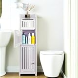 LONGSHINING トイレ収納 スリム トイレラック 隙間収納ラック ランドリー収納 玄関収納ラック すき間収納 幅20*奥行18*高さ78cm ペーパー ティッシュ収納 組み立て簡単 省スペース トイレ/玄関/洗面所/寝室/書斎/リビングルーム (Cタイプ)