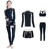 【TaoTech】 水着 レディース 4点セット ビキニ ラッシュガード UVカット 長袖 前...