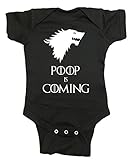 Game of Thrones Baby One Piece " Poop Is Coming "ボディスーツ カラー: ブラック