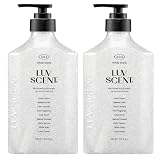 LUVSCENT ボディスクラブ ボディウォッシュ 500mL 2本セット ホワイトシャツ リネンコットン [ 香水スクラブ 保湿 角質ケア いい香り 泡 弱酸性 ソープ スクラブ ゴマージュ ソープ 肘 黒ずみ 大容量 韓国 ラブセント らぶせんと ]