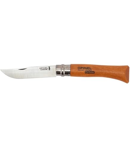 OPINEL オピネル ステンレススチール ナイフ 10cm ピーラー付き　2個 Amazon.co.jp: [ オピネル ] Opinel アウトドアナイフ No.10