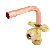 uxcell　ハンドレバー弁　マット銀色　合金　2 ポジション3ウェー