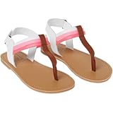 クレイジーエイト Crazy 8/ ストライプ T-ストラップサンダル ホワイト シューズ 13cm【並行輸入】