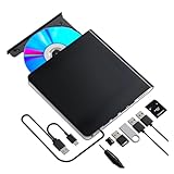 [lalarimi]外付けブルーレイドライブ ブルーレイドライブ 外付け USB/Type-C対応 即插即用 BD/DVD/CD 8倍速DVD&24倍速CD 35cm延長ケーブル付き マルチOSサポート ビジネス/旅行用コンパクト設計