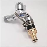 最低価格1/2真鍮ガーデン水タップ & ホース チューブ パイプ ユニバーサルコネクタ カプラ建具優れ た品質