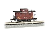 Bachmann old-time caboose-pennsylvania Lines Nスケール、Prototypicalブラウン