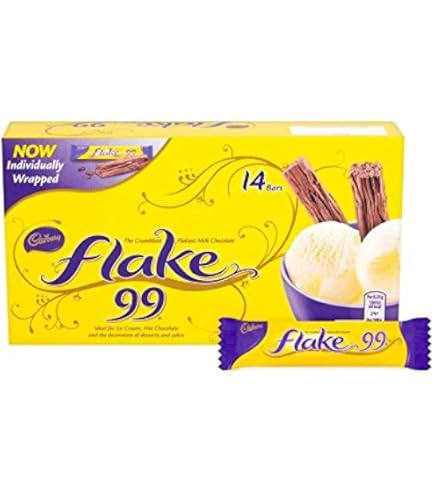 Amazon | フレーク99パック114グラムあたりのチョコレート14 (Cadbury