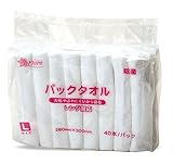 東京クイン Fiore 除菌 パックタオル 40本入 Lサイズ レンジ温可能