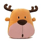 GAIN-DIRECT 車載 車内 車 用 クッション 兼 ブランケット ぬいぐるみ タイプ たためる ひざ掛け かわいい カーグッズ 冷房 冷え性 子供 保温 カワイイ キッズ 抱き枕 あにまる ど