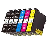 IC4CL46互換インクカートリッジプリンターPX-101 PX-401A PX-402A PX-501A PX-A620 PX-A640 PX-A720 PX-A740 PX-FA700 PX-V780対応サッカーボールインクタンクIC4CL46 6本セット ICBK46ブラック黒x3 ICC46シアン ICM46マゼンタ ICY46イエロー