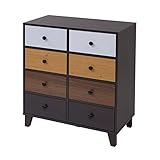 タンス リビング 小物収納 チェスト 2列 4段