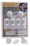 10 Piece Child Safety Magnetic Cabinet Lock Set by CarterBee for Kitchen Cabinet Doors and Drawers, 