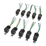 B Blesiya 5ピン　リレー　10個　車　40A 12V 　ソケットハーネス　SPDTリレー　高品質　プラスチックと金属