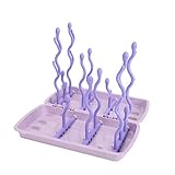 哺乳瓶ラック 哺乳びん乾燥 乾燥ラック ドライラック すっきり水切り乾燥 取り外し 抗菌 ほこり防止 カバー付き (04カバーなし)