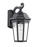 Chloe Lighting CH22019BK13-OD1 'Telsa' Transitional 1-Light Black Outdoor Wall Sconce 13' Height [並行