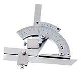 F Fityle 角度測定ツール　0-320度　ベベルプロトラクター　ステンレススチール材質　2インチ目盛り