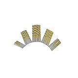 Homefunny 50本入り1/1.5/2/2.5/3㎜ミニサイズドリルセット工具電動工具ドリル高速工具鋼ドリル