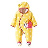 Zhhlinyuan Fashion Baby Kids Animal ブレーク Jumpsuit Bodysuit Flannel Clothes