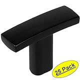 Cosmas 2363 FBフラットブラック微妙なアーチキャビネットハードウェアハンドルノブ1 – 7 / 16 "全体長 – 25パック