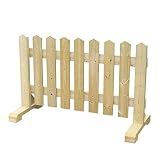木製 ピケットフェンス -ナチュラル- 【受注製作品】 (幅120cm) 犬 目隠し 屋外 飛び出し防止 柵 ガード さく 木製フェンス
