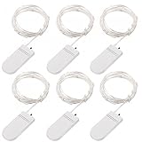 6Pack)GLADLE イルミネーションライト led イルミネーション 電池式 クリスマス 飾りライト3M30led 6個同梱 ストリングライト フェアリーライト 点滅ライト 銅線 ワイヤーライト