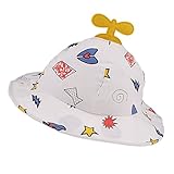 Prettyia 新生児　ベビー　赤ちゃん　ソフト　コットン　旅行　日除けキャップ　ハット　帽子　ギフト　3色選べ - 黄