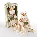 Jakka the Giraffe Little Expeditions Plush Rattle Lovie with Crinkle Leaf by Baby Aspen
