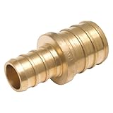 ワット真鍮& Tubular LF p-517 1 /2 x 3 /8インチ真鍮バーブPexカップリング 3/8-Inch x 1/2-Inch UC009LFA 1