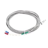 uxcell 熱電対 Kタイプ K型センサ 4M M6 0-400℃ センサ径 4.3mm シルバートーン 1個入り