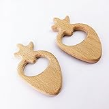 Mamimami Home 木製人参*5個 噛がため　木の玩具 幼児 おしゃぶりチェーン　の　木製ペンダント知育玩具 天然木　安全 FDA認可済