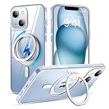 iPhone 14 用 ケース 360度回転 リング付き Magsafe ワイヤレス充電 マグネット 対応 いphone14 スマホケース クリア 耐衝撃 VIGEXON アイフォン14 携帯ケース マグセーフ スタンド リング 機能 透明 あいほん14 カバー 「クリア」