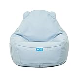 CREAMHAUS 正規輸入品 NUQビーンバッグチェアー フルパッケージ 大きさ3種類 プレミアムコットン素材 NUQCS (M, ブルー) クリームハウス